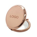 Makeup Mirror Manufacturer - Personalized Mini Round Golden with Logo