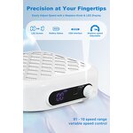 Nail Dust Collector Manufacturer - Portable 30w Rechargeable with Adjustable Suction