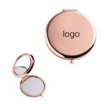 Makeup Mirror Manufacturer - Personalized Mini Round Golden with Logo