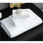 Bath Towel Set Manufacturer - 32-Ply Pure White for Hotels & Salons