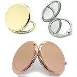 Makeup Mirror Manufacturer - Personalized Mini Round Golden with Logo