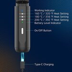 Hair Straightening Comb Manufacturer - Upgrade 3 Adjustable Temperatures Ionic Heated for Men