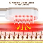 Hair Regrowth Comb Manufacturer - EMS Laser Vibration Battery Powered for Hair Loss