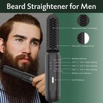 Hair Straightening Comb Manufacturer - Upgrade 3 Adjustable Temperatures Ionic Heated for Men