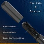 Hair Straightening Comb Manufacturer - Upgrade 3 Adjustable Temperatures Ionic Heated for Men