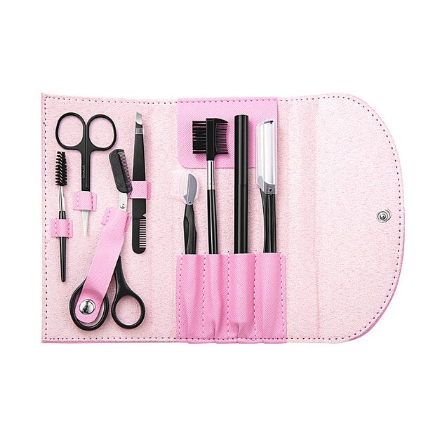 6/9Pcs Blackhead Remover Kit - Stainless Steel Blemish Acne Extractor with Leather Case