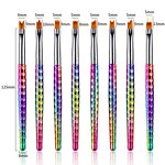 7 Pcs Nail Art Brush Set - Manicure Gel Pen Salon Tool for Fingernail Beauty