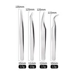 3# Eyelash Tweezers - Stainless Steel Color Gradient Mirror Rainbow Extension Tool