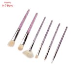 12pcs Makeup Brush Set - Synthetic Hair Foundation Powder Highlighter Eye Tool