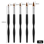 8pcs Nail Art French Brushes - Petal Gradient Painting UV Gel Flower Drawing Pen