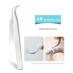 1# Eyelash Tweezers - Stainless Steel Custom Logo Private Label Lash Extension Tool