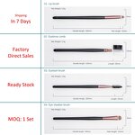 6pcs Makeup Brushes Kit - Pink Glitter Plastic Handle Foundation Cosmetic Tool