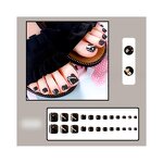 Ballerina Press on Nails - 24Pcs Full Cover Long Coffin Designed Artificial Nails