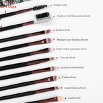 Single Eyeshadow Brush - Vegan Synthetic Hair Eye Shadow Blending Makeup Tool