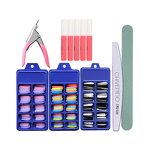 Clear Toe Nail Tips - 100Pcs Natural Manicure Art Decoration with Box