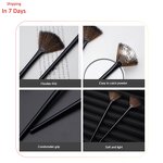 12pcs Eyeshadow Brush Set - Custom Logo Synthetic Fiber Eye Makeup Cosmetic Tool