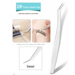 1# Eyelash Tweezers - Stainless Steel Custom Logo Private Label Lash Extension Tool