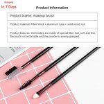 Single Eyeshadow Brush - Vegan Synthetic Hair Eye Shadow Blending Makeup Tool