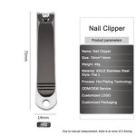 3pcs Nail Clippers Kit - Stainless Steel Manicure Tool with Tin Box