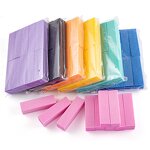 4-Sides Nail Buffer Block - Medium Grit White Sanding for Natural Acrylic Nails