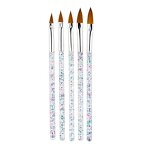 8 Pcs Nail Art Brush Set - Diamond Kolinsky Nylon Fiber 3D Sculpture Tool