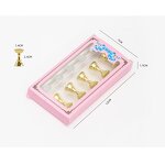 Lotus Dappen Dish - Acrylic Liquid Powder Holder Crystal Glass Bowl with Lid