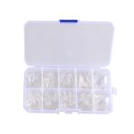 Purple Glitter Toenails - Full Cover Press on Feet Nails with Application Kit