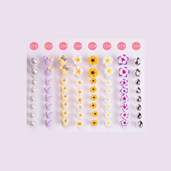 Nail Art Sticks - 100 Pcs/Bag Double Sided Cuticle Pusher Multicolor Wood