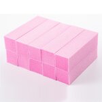 4-Sides Nail Buffer Block - Medium Grit White Sanding for Natural Acrylic Nails