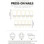 Black French Toenails - Full Cover Short Press on Artificial Feet Nails Wholesale
