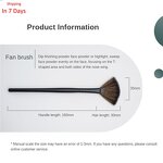 Large Powder Makeup Brush - Custom Logo Soft Fluffy Single Blush Cosmetic Tool