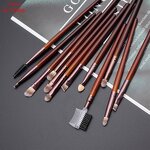 Single Blush Makeup Brush - Plastic Handle Fluffy Soft Loose Powder Blusher Tool