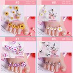 Nail Art Sticks - 100 Pcs/Bag Double Sided Cuticle Pusher Multicolor Wood