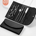 6/9Pcs Blackhead Remover Kit - Stainless Steel Blemish Acne Extractor with Leather Case