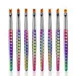 7 Pcs Nail Art Brush Set - Manicure Gel Pen Salon Tool for Fingernail Beauty