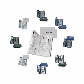 6pcs Anti Splash Nail Clipper Set - High-end Stainless Steel with Mirror Box