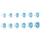 3D Silicone Nail Mold - Candy Bear Bow Detachable Decoration for Short Press on Nails