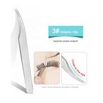 1# Eyelash Tweezers - Stainless Steel Custom Logo Private Label Lash Extension Tool