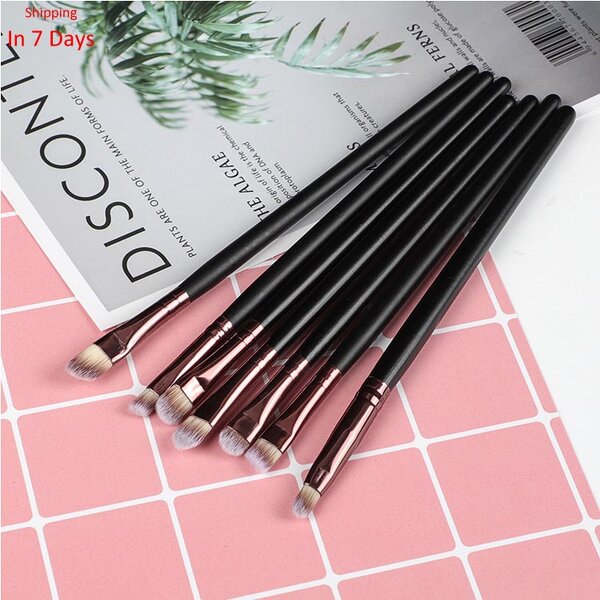Single Eyeshadow Brush - Vegan Synthetic Hair Eye Shadow Blending Makeup Tool