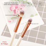 13pcs Makeup Brush Set - Custom Logo Vegan Green Synthetic Hair Cosmetic Tool
