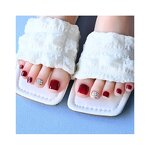 Ballerina Press on Nails - 24Pcs Full Cover Long Coffin Designed Artificial Nails