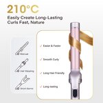 Hair Curling Iron Manufacturer - Professional 32MM Ceramic with LCD & Long Clamp