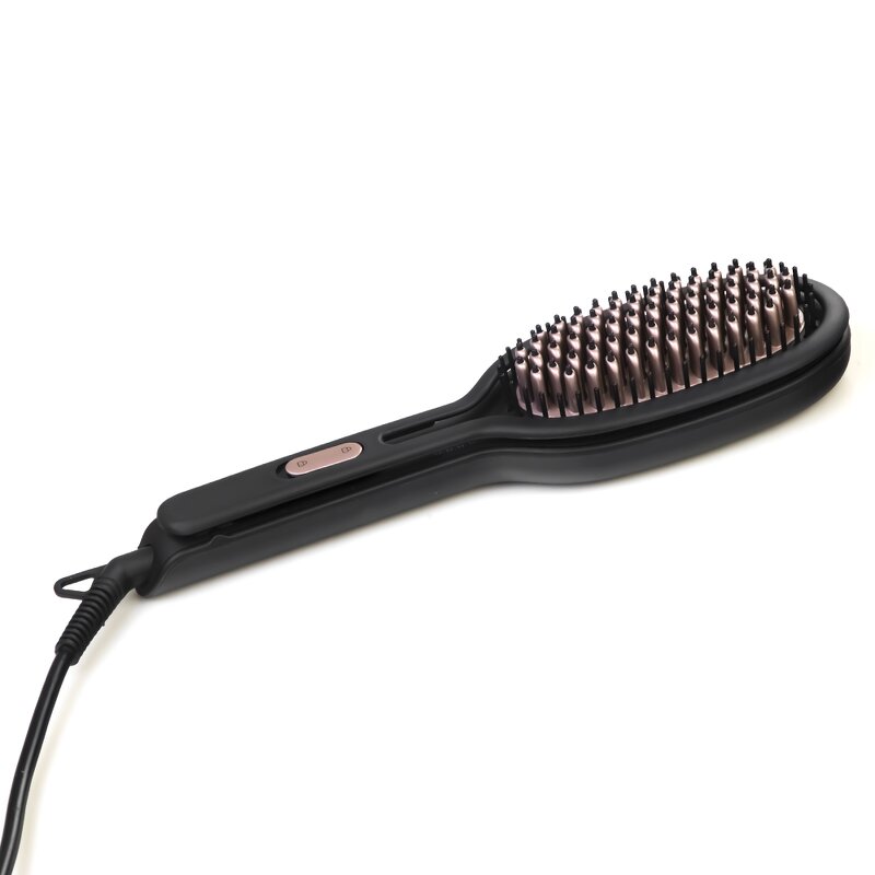 Hair Straightening Brush Manufacturer - Professional Ceramic Instant Heating with Clamp