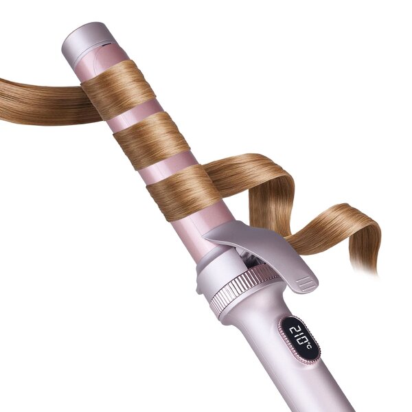 Hair Curler Manufacturer - Customized Large Heated LCD Temperature with Extended Clamp