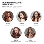 Hair Curling Iron Manufacturer - 25mm Instant Heating Ceramic Extra Long 360 Rotating