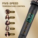 Curling Iron Manufacturer - One Step Ceramic Fast Heating LCD 1.5 Inch with Thermal Brush