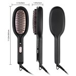 Hair Straightening Brush Manufacturer - Professional Ceramic Instant Heating with Clamp