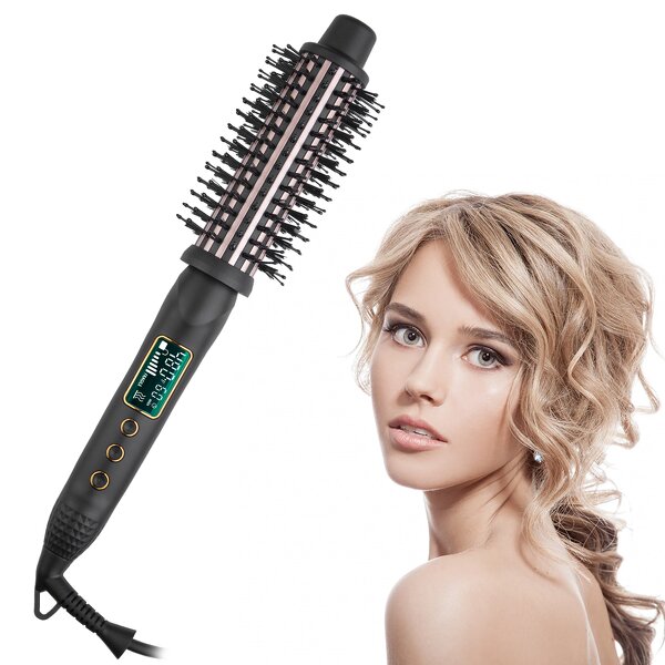 Curling Iron Manufacturer - One Step Ceramic Fast Heating LCD 1.5 Inch with Thermal Brush