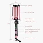 Hair Curler Iron Manufacturer - 1.25 Inch Triple with PTC Heater & LCD Display