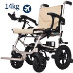 Electric Wheelchair - Portable Aluminium Alloy Foldable Lightweight Lithium Battery